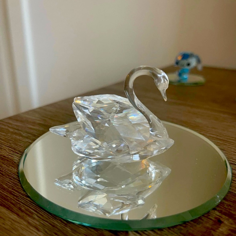 Swarovski Clear Crystal Swan Figurine